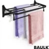 Baulk® - Droogrek – Handdoekrek – Droogrek Hangend – Inklapbaar - Badkamer – RVS – Zwart – Modern – Dutch Design -Badkamerartikelen Winkel 1200x1181