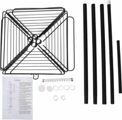 SensaHome Telescopisch Douche Rek Met 4 Lagen - Verstelbaar Bad / Douche Hoekrek Opbergrek - Uitschuifbaar Van 145-250 Cm - Zwart -Badkamerartikelen Winkel 1200x1181 2