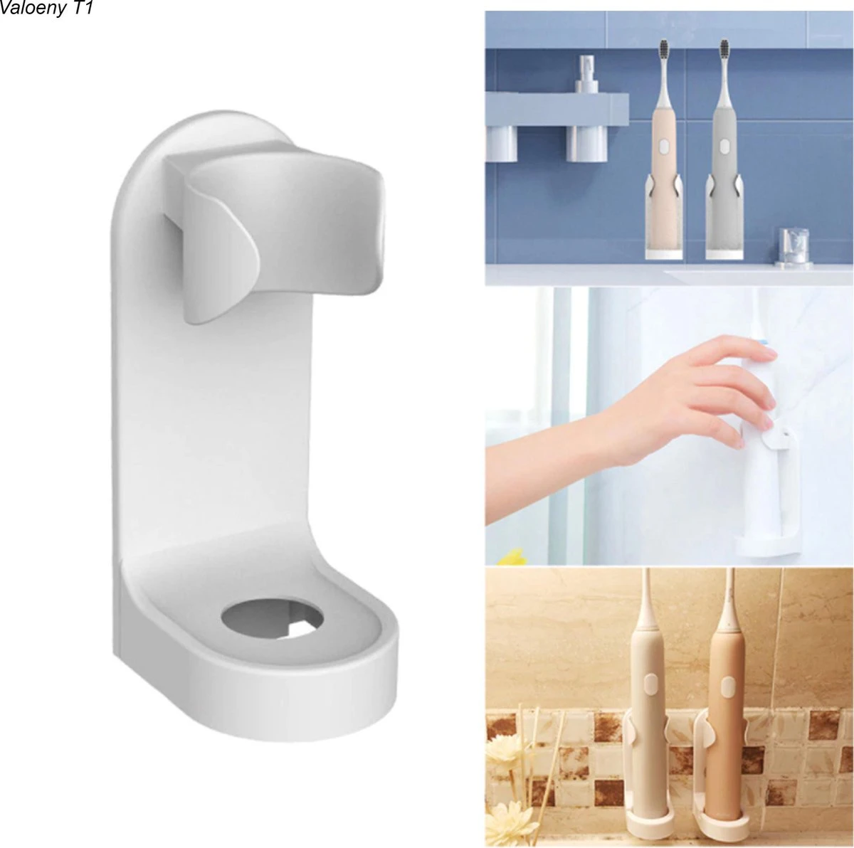 Merkloos Elektrische Tandenborstelhouder - Wit 6 Merkloos Elektrische Tandenborstelhouder - Wit - Afbeelding 4