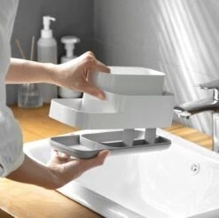 Tandenborstelhouder Badkamer – Elektrische Tandenborstel Houder - Tandenborstel - Make Up Organizer - Desk Organizer - Bureau Organizer - Opbergbox - Wit -Badkamerartikelen Winkel 1200x1193 12