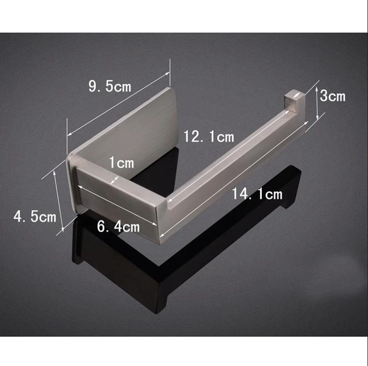 Merkloos Moderne En Stijlvolle Toiletrolhouder Zonder Boren - Zelfklevend - RVS - Met 3M Plakstrip - WC Rolhouder Roestvrij Staal - Vrijstaand 6 Merkloos Moderne En Stijlvolle Toiletrolhouder Zonder Boren - Zelfklevend - RVS - Met 3M Plakstrip - WC Rolhouder Roestvrij Staal - Vrijstaand - Afbeelding 4