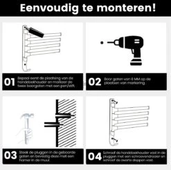 Tolussa Handdoekrek Badkamer Zwart - 30 CM - Handdoekhouder Zwart - Handdoekenrek Badkamer - Draaibaar 24 Tolussa Handdoekrek Badkamer Zwart - 30 CM - Handdoekhouder Zwart - Handdoekenrek Badkamer - Draaibaar -Badkamerartikelen Winkel 1200x1196 3