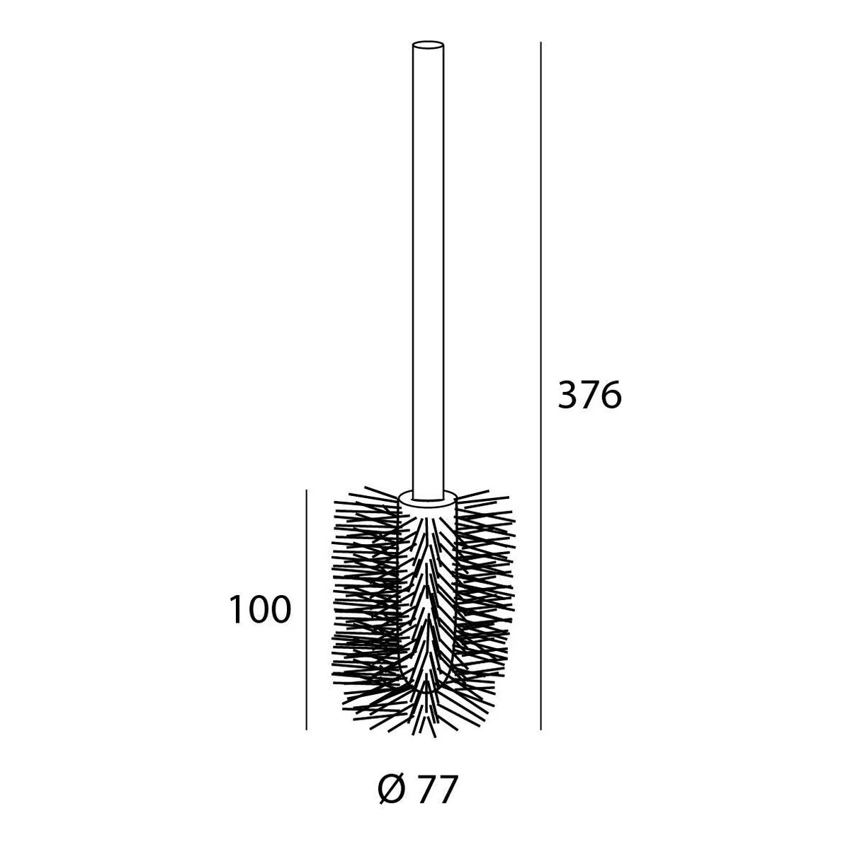 Tiger Toiletborstel Universeel - RVS Geborsteld 7 Tiger Toiletborstel Universeel - RVS Geborsteld - Afbeelding 5