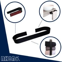 Rh!no Handdoekrek 25 Cm Zonder Boren | Handdoekhouder | Handdoekrek Zwart | Vaatdoekhouder | Handdoek Stang | Zelfklevend | Ophangen Zonder Boren | Doucherek | Handdoekrek Badkamer | Gastendoekhouder | Handdoekhouders | Badkameraccesoires -Badkamerartikelen Winkel 1200x1198 9