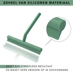 Douchewisser Groen Met Ophangsysteem- Badkamer Accessoires- Raamwisser- Trekker Douche- Silicone- 21cm X 16cm -Badkamerartikelen Winkel 1200x1200 1095