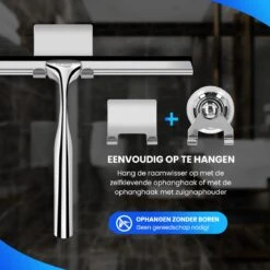 Douchewisser Met Ophangsysteem - Raamwisser - Raamtrekker - RVS - Extra Siliconen Strip -Badkamerartikelen Winkel 1200x1200 1098