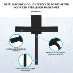 Douchewisser Met Ophanghaak – Trekker Douche – Douchetrekker Voor Badkamer – Raamwisser Douche – Zwart -Badkamerartikelen Winkel 1200x1200 1108