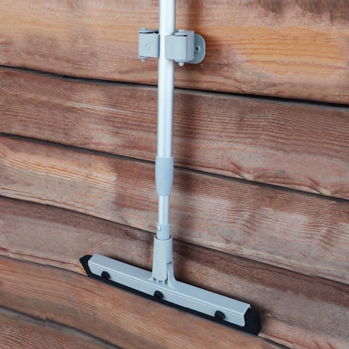 Vitamo™ Premium 2-in-1 Badkamer Vloerwisser Lang Met Ophangsysteem - Douchewisser Met Afdraaibare Wisser - Raamwisser - 180° Draaiend - Uitschuifbaar 70/125 CM - Grijs 9 Vitamo™ Premium 2-in-1 Badkamer Vloerwisser Lang Met Ophangsysteem - Douchewisser Met Afdraaibare Wisser - Raamwisser - 180° Draaiend - Uitschuifbaar 70/125 CM - Grijs - Afbeelding 7