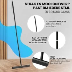 Vloertrekker Met Steel - Vloerwisser Voor In Badkamer - Watertrekker Douche - Douchewisser Zwart 17 Vloertrekker Met Steel - Vloerwisser Voor In Badkamer - Watertrekker Douche - Douchewisser Zwart -Badkamerartikelen Winkel 1200x1200 1122