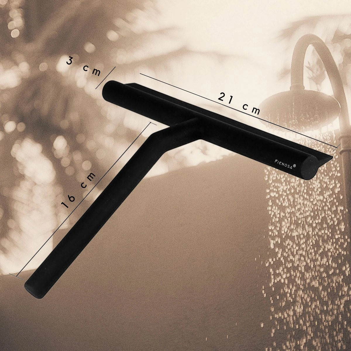 Fienosa Douchewisser Anti Kras Siliconen - Zachte Glashaak - Zwart 9 Fienosa Douchewisser Anti Kras Siliconen - Zachte Glashaak - Zwart - Afbeelding 7