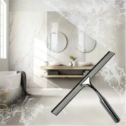 Aquafy Raamwisser RVS - Incl. Douchespons - Douchetrekker Voor Badkamer - Raamwisser Douche - Douchewisser RVS - Luxe Trekker Met Ophanghaak -Badkamerartikelen Winkel 1200x1200 1157