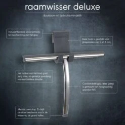 Sealskin Deluxe Raamwisser Inclusief Flexibele Glashaak - RVS Gepolijst 10 Sealskin Deluxe Raamwisser Inclusief Flexibele Glashaak - RVS Gepolijst -Badkamerartikelen Winkel 1200x1200 1169