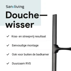 Douchewisser Met Ophanghaak En 2 Extra Strips - Raamwisser Voor Douche - Raamtrekker Zwart 22 Douchewisser Met Ophanghaak En 2 Extra Strips - Raamwisser Voor Douche - Raamtrekker Zwart -Badkamerartikelen Winkel 1200x1200 1202