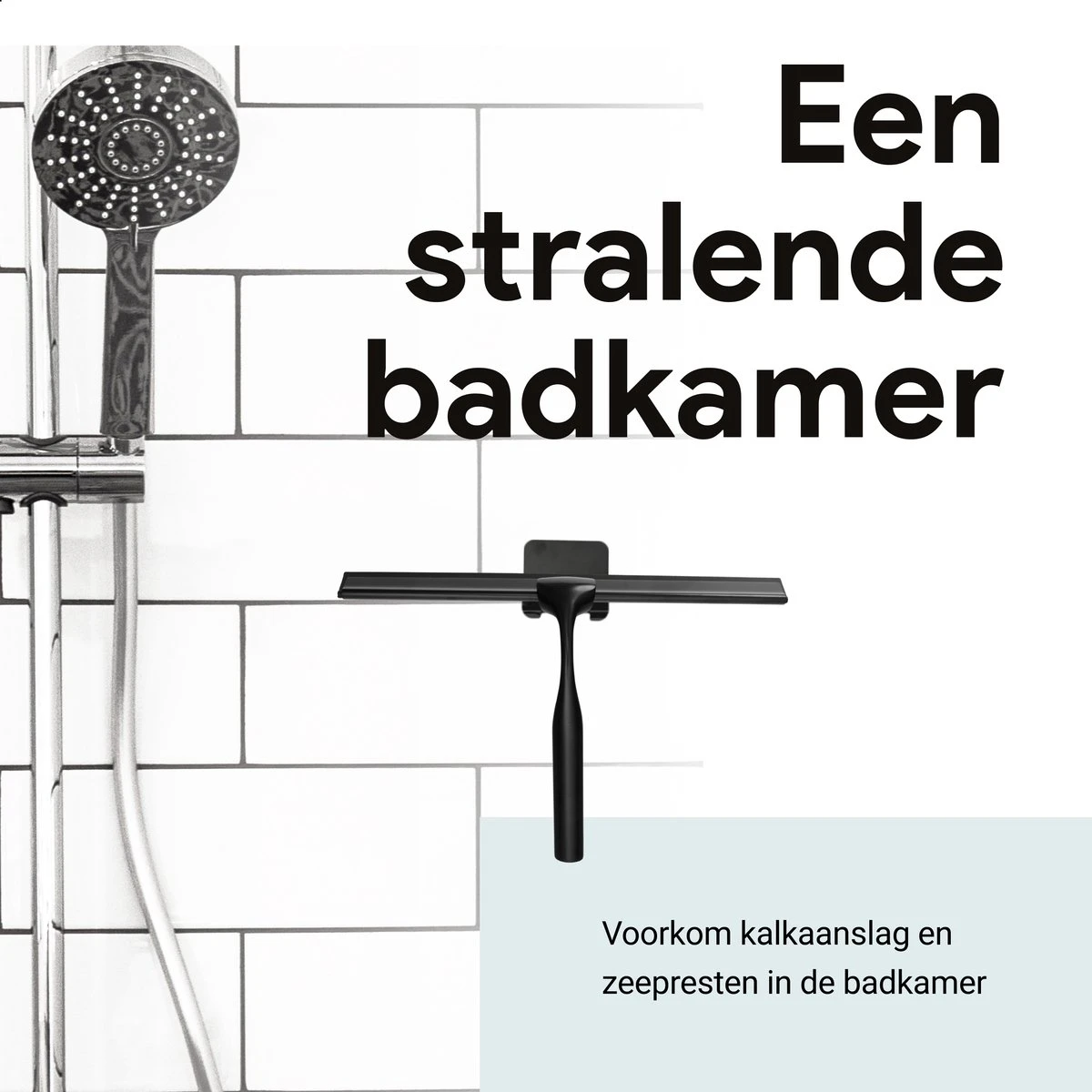 Douchewisser Met Ophanghaak En 2 Extra Strips - Raamwisser Voor Douche - Raamtrekker Zwart 13 Douchewisser Met Ophanghaak En 2 Extra Strips - Raamwisser Voor Douche - Raamtrekker Zwart - Afbeelding 11