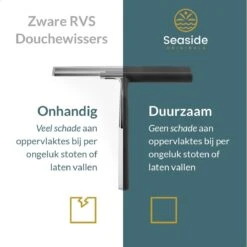 Seaside Originals Luxe Douchewisser Zwart Met Ophangsysteem En Opbergzakje - Raamwisser - Douchetrekker - Raamtrekker - Antislip - Badkamer Accessoires 12 Seaside Originals Luxe Douchewisser Zwart Met Ophangsysteem En Opbergzakje - Raamwisser - Douchetrekker - Raamtrekker - Antislip - Badkamer Accessoires -Badkamerartikelen Winkel 1200x1200 1218