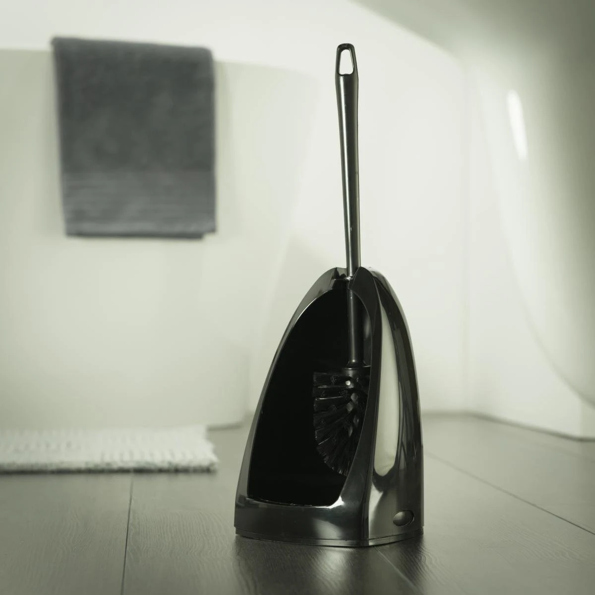 Tiger Toiletborstel Met Houder - Zwart 5 Tiger Toiletborstel Met Houder - Zwart - Afbeelding 3