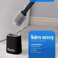 Flusive WC Borstel Met Houder Inclusief Ophangsysteem - Siliconen Toiletborstel - 2 Lifters - Flexibel - Zwart 17 Flusive WC Borstel Met Houder Inclusief Ophangsysteem - Siliconen Toiletborstel - 2 Lifters - Flexibel - Zwart -Badkamerartikelen Winkel 1200x1200 1245