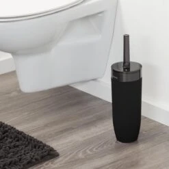 Sealskin Bloom Toiletborstel Met Houder Vrijstaand - Zwart -Badkamerartikelen Winkel 1200x1200 1265