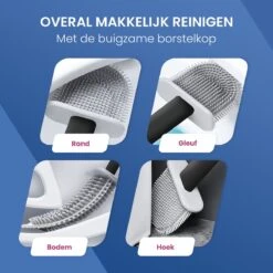 Roegaarden WC Borstel Met Houder – Toiletborstel – Siliconen – Vrijstaand En Hangend – Zwart 15 Roegaarden WC Borstel Met Houder – Toiletborstel – Siliconen – Vrijstaand En Hangend – Zwart -Badkamerartikelen Winkel 1200x1200 1398
