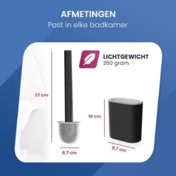 Roegaarden WC Borstel Met Houder – Toiletborstel – Siliconen – Vrijstaand En Hangend – Zwart 19 Roegaarden WC Borstel Met Houder – Toiletborstel – Siliconen – Vrijstaand En Hangend – Zwart -Badkamerartikelen Winkel 1200x1200 1401