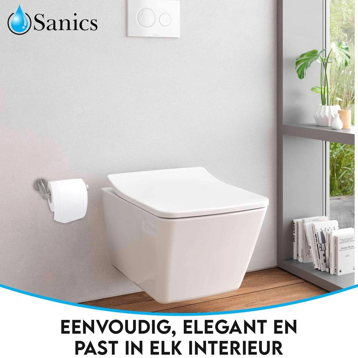 Sanics WC Rolhouder Zonder Boren - Toiletrolhouder Zelfklevend - Closetrolhouder Zilver/RVS 6 Sanics WC Rolhouder Zonder Boren - Toiletrolhouder Zelfklevend - Closetrolhouder Zilver/RVS - Afbeelding 4