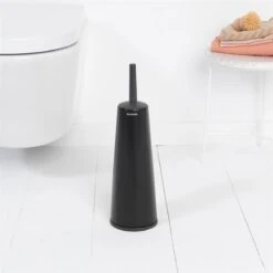 Brabantia ReNew WC Borstel - Met Houder - Matt Black -Badkamerartikelen Winkel 1200x1200 1421