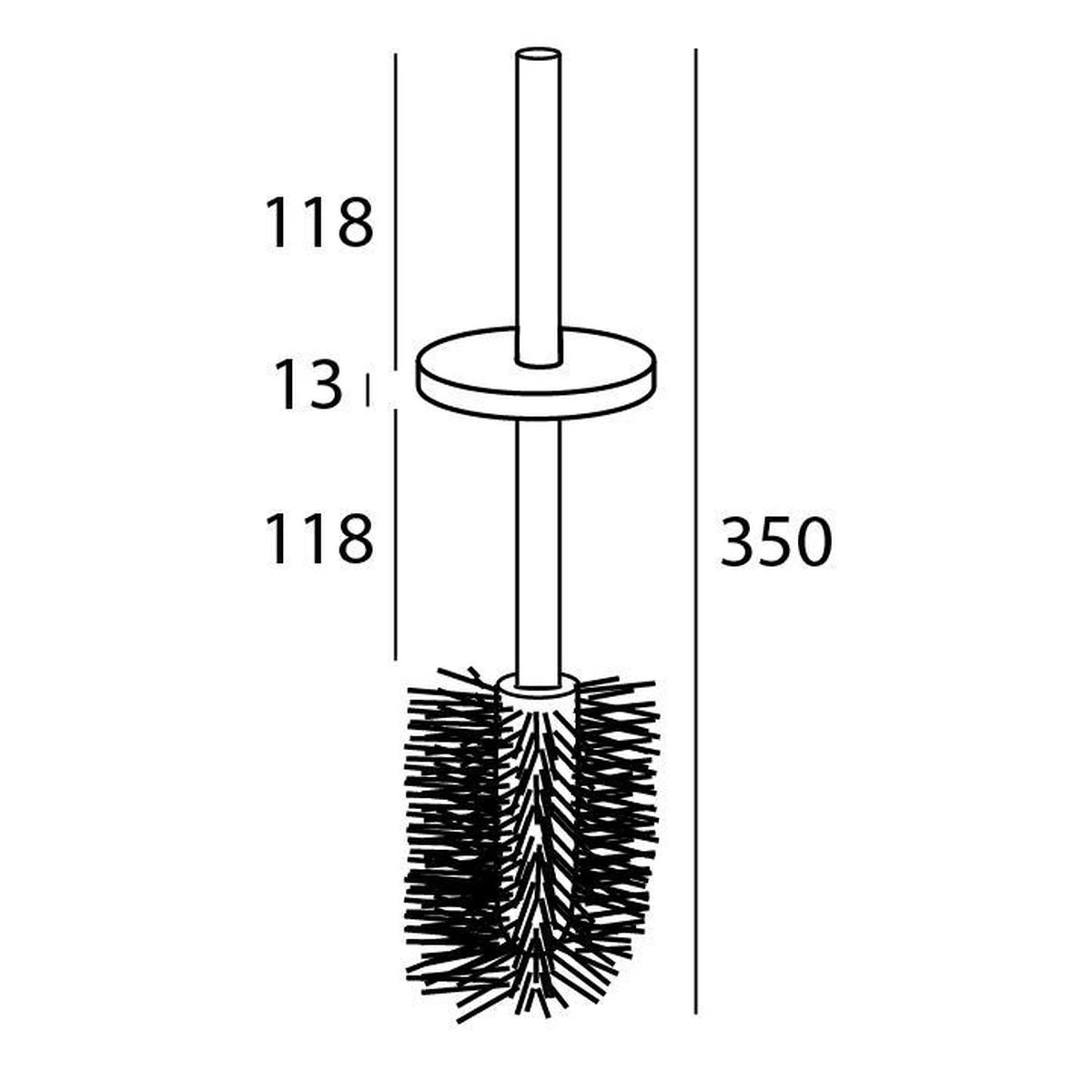 Tiger Boston Toiletborstel - Reserveonderdeel - RVS Geborsteld 5 Tiger Boston Toiletborstel - Reserveonderdeel - RVS Geborsteld - Afbeelding 3