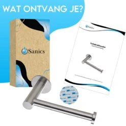 Sanics WC Rolhouder Zonder Boren - Toiletrolhouder Zelfklevend - Closetrolhouder Zilver/RVS 19 Sanics WC Rolhouder Zonder Boren - Toiletrolhouder Zelfklevend - Closetrolhouder Zilver/RVS -Badkamerartikelen Winkel 1200x1200 145