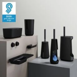 Tiger Tess - Toiletborstelhouder Vrijstaand Met Swoop® Borstel Flexibel - Zwart / Antraciet -Badkamerartikelen Winkel 1200x1200 1461