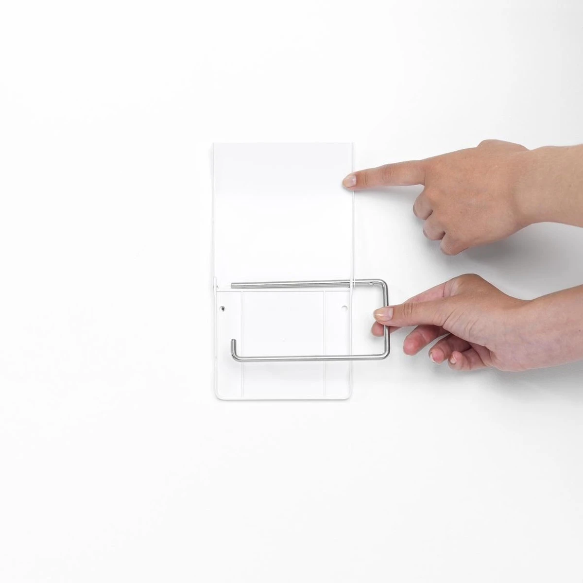 Brabantia ReNew WC Rolhouder - Met Klep - White 10 Brabantia ReNew WC Rolhouder - Met Klep - White - Afbeelding 8