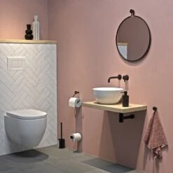 Tiger Porto - Toiletborstel Met Houder - Vrijstaand - Zwart -Badkamerartikelen Winkel 1200x1200 1512