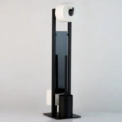 WENKO Toiletbutler Rivalta Zwart - Toiletborstel Met Houder, Toiletrolhouder En Reserverolhouder -Badkamerartikelen Winkel 1200x1200 1548