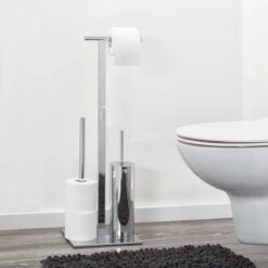 Sealskin Square Toiletbutler Vrijstaand - Toiletborstel Met Houder - Toiletrolhouder Zonder Klep - Reserverolhouder - Chroom -Badkamerartikelen Winkel 1200x1200 1552