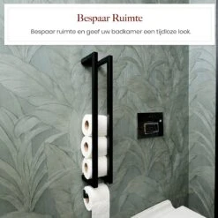 Homestic© - WC Rolhouder Zwart - Balto Industrieel Toiletrolhouder Zonder Boren - Robuuste Toiletrolhouder Met Opslag Voor WC Papier - 70x12x10 CM - Roestvrij Staal - Wit 11 Homestic© - WC Rolhouder Zwart - Balto Industrieel Toiletrolhouder Zonder Boren - Robuuste Toiletrolhouder Met Opslag Voor WC Papier - 70x12x10 CM - Roestvrij Staal - Wit -Badkamerartikelen Winkel 1200x1200 1586