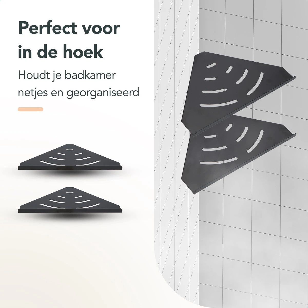 Doucherek - Doucherek Zonder Boren - Doucherekjes - Doucherek Hangend - Doucherekje - Doucherekje Zonder Boren - Doucherek Zwart - Hoek - 2 Stuks - Met Haakjes - Inclusief Montage Materiaal - Hoogwaardig Afgewerkt - EJC Products 7 Doucherek - Doucherek Zonder Boren - Doucherekjes - Doucherek Hangend - Doucherekje - Doucherekje Zonder Boren - Doucherek Zwart - Hoek - 2 Stuks - Met Haakjes - Inclusief Montage Materiaal - Hoogwaardig Afgewerkt - EJC Products - Afbeelding 5