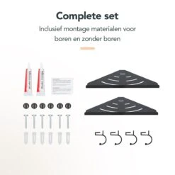 Doucherek - Doucherek Zonder Boren - Doucherekjes - Doucherek Hangend - Doucherekje - Doucherekje Zonder Boren - Doucherek Zwart - Hoek - 2 Stuks - Met Haakjes - Inclusief Montage Materiaal - Hoogwaardig Afgewerkt - EJC Products 16 Doucherek - Doucherek Zonder Boren - Doucherekjes - Doucherek Hangend - Doucherekje - Doucherekje Zonder Boren - Doucherek Zwart - Hoek - 2 Stuks - Met Haakjes - Inclusief Montage Materiaal - Hoogwaardig Afgewerkt - EJC Products -Badkamerartikelen Winkel 1200x1200 1647
