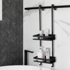 Merkloos Doucherek - Doucherek Zonder Boren - Doucherek Hangend - Zwart - RVS - Doucherekje - Badkamerrek - GRATIS DOUCHETIMER 12 Merkloos Doucherek - Doucherek Zonder Boren - Doucherek Hangend - Zwart - RVS - Doucherekje - Badkamerrek - GRATIS DOUCHETIMER -Badkamerartikelen Winkel 1200x1200 1657