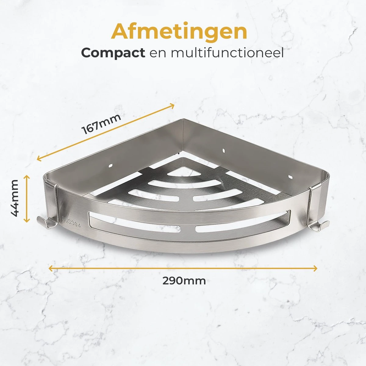 Merkloos Doucherek Zonder Boren – Doucherek Hangend – Badkamerrek – Zilver RVS – IP68 Waterdicht – 8KG Draagkracht 7 Merkloos Doucherek Zonder Boren – Doucherek Hangend – Badkamerrek – Zilver RVS – IP68 Waterdicht – 8KG Draagkracht - Afbeelding 5