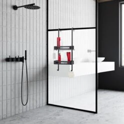 SIAFOSS Doucherek Zonder Boren Doucherek Hangend - 100% Stevig - 100% RVS - Hangend Badkamerrekje - Doucherek Aan Douchewand - Badkamer Accessoires - RVS Zwart - 2 Laags - Douchemand 19 SIAFOSS Doucherek Zonder Boren Doucherek Hangend - 100% Stevig - 100% RVS - Hangend Badkamerrekje - Doucherek Aan Douchewand - Badkamer Accessoires - RVS Zwart - 2 Laags - Douchemand -Badkamerartikelen Winkel 1200x1200 1697