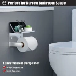 BOTC Toiletrolhouder Met Handdoekhaakjes - Toiletrolhouder - Toiletrolhouder - Zelfklevend / Boren / Zonder Boren - RVS - Zliver 15 BOTC Toiletrolhouder Met Handdoekhaakjes - Toiletrolhouder - Toiletrolhouder - Zelfklevend / Boren / Zonder Boren - RVS - Zliver -Badkamerartikelen Winkel 1200x1200 170