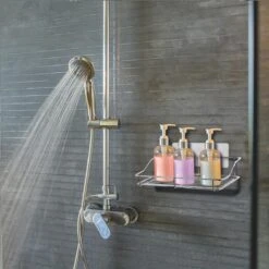 LifeGoods Zelfklevend Doucherek - 2 Stuks - Hangend Badkamer Rekje - Zonder Boren En Schroeven - RVS -Badkamerartikelen Winkel 1200x1200 1712