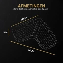 HGMD® Doucherek Zonder Boren - 1 Stuk - Zwart - Zelfklevend Doucherek –Badkamerrek - Badrek - Keukenrek - Doucherek Hangend – Badkamer Accessoires - Kruidenrek 14 HGMD® Doucherek Zonder Boren - 1 Stuk - Zwart - Zelfklevend Doucherek –Badkamerrek - Badrek - Keukenrek - Doucherek Hangend – Badkamer Accessoires - Kruidenrek -Badkamerartikelen Winkel 1200x1200 1718