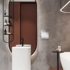 BOTC Toiletrolhouder Met Handdoekhaakjes - Toiletrolhouder - Toiletrolhouder - Zelfklevend / Boren / Zonder Boren - RVS - Zliver 17 BOTC Toiletrolhouder Met Handdoekhaakjes - Toiletrolhouder - Toiletrolhouder - Zelfklevend / Boren / Zonder Boren - RVS - Zliver -Badkamerartikelen Winkel 1200x1200 172