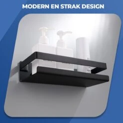 Roegaarden Doucherek Zonder Boren - Doucherekjes - Hangend - Zwart RVS - 23 CM -Badkamerartikelen Winkel 1200x1200 1796