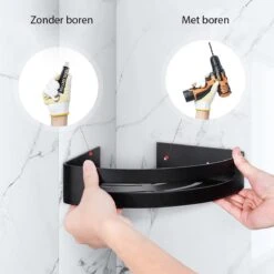 Sens Design Doucherekjes Set Van 3 - Doucherek Zonder Boren - Zwart -Badkamerartikelen Winkel 1200x1200 1807