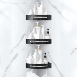 Sens Design Doucherekjes Set Van 3 - Doucherek Zonder Boren - Zwart -Badkamerartikelen Winkel 1200x1200 1808