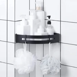 Sens Design Doucherekjes Set Van 3 - Doucherek Zonder Boren - Zwart -Badkamerartikelen Winkel 1200x1200 1810