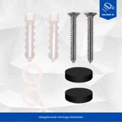 SanitairXL - Doucherek Zwart RVS - 50 Cm Breed - Badkamer Rekje - Douche Rekje - Wandrekje - Hangend Doucherek - Keuken Wandrek 12 SanitairXL - Doucherek Zwart RVS - 50 Cm Breed - Badkamer Rekje - Douche Rekje - Wandrekje - Hangend Doucherek - Keuken Wandrek -Badkamerartikelen Winkel 1200x1200 1818