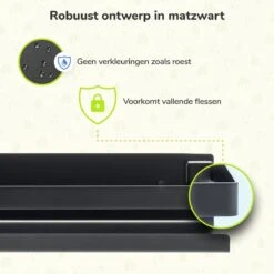 Doucherek Zwart 30 CM - Badkamer Rekje Douche - Zonder Boren - Douchemandje -Badkamerartikelen Winkel 1200x1200 1856