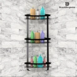 BrandtBergkamp Doucherek Zonder Boren – Badkamerrek – 3 Laags – Zwart -Badkamerartikelen Winkel 1200x1200 1941